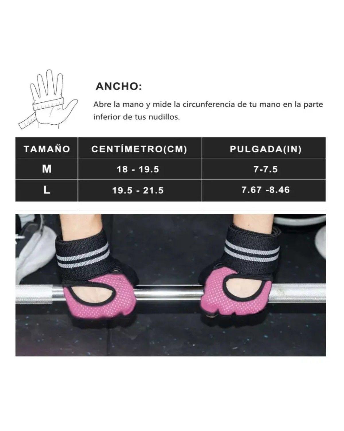 Guantes Entrenamiento De Gym Pesas Anti-esguince Con Vendaje-1