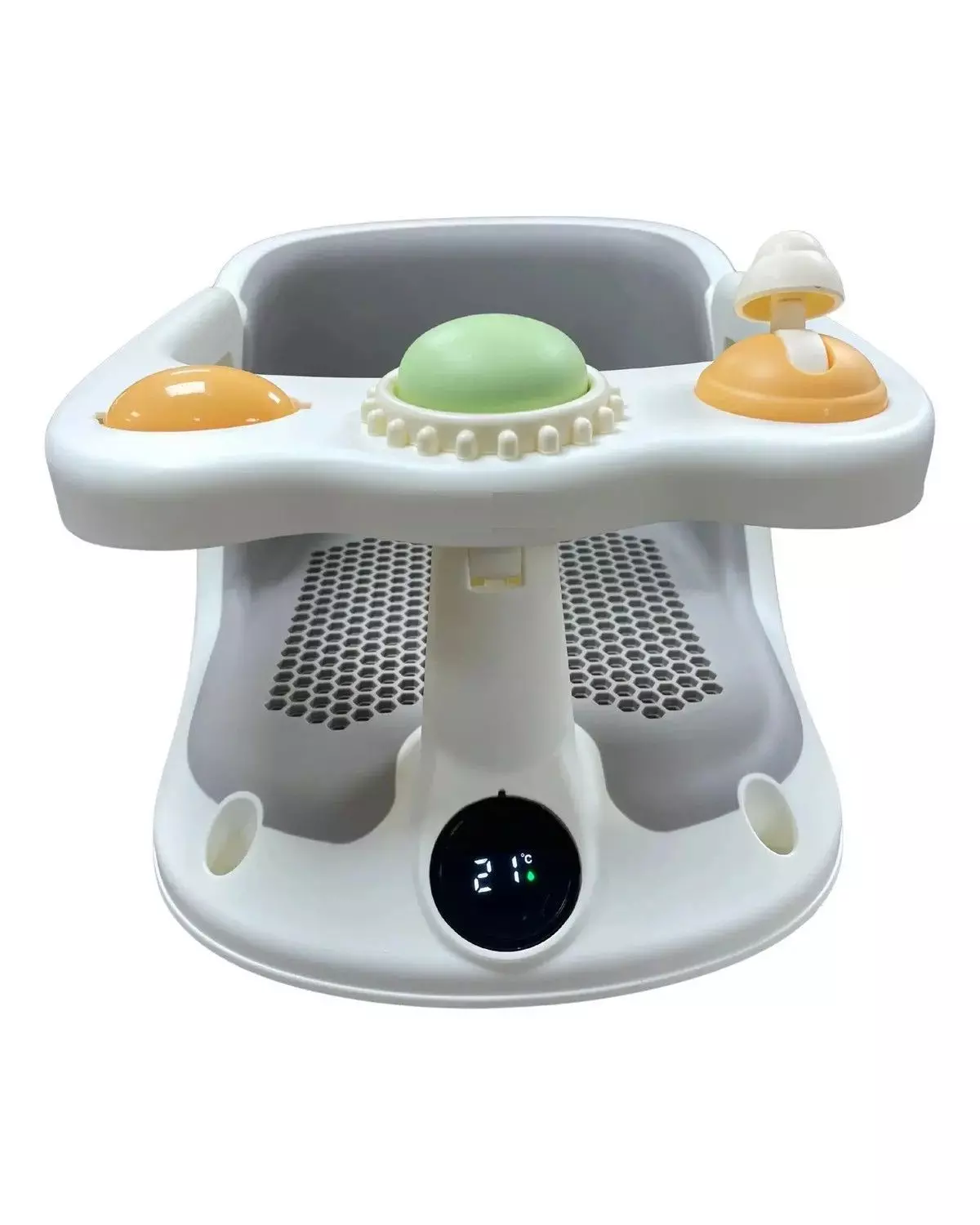 Asiento De Ducha Para Bebe Antideslizante Termometro Blanco-2