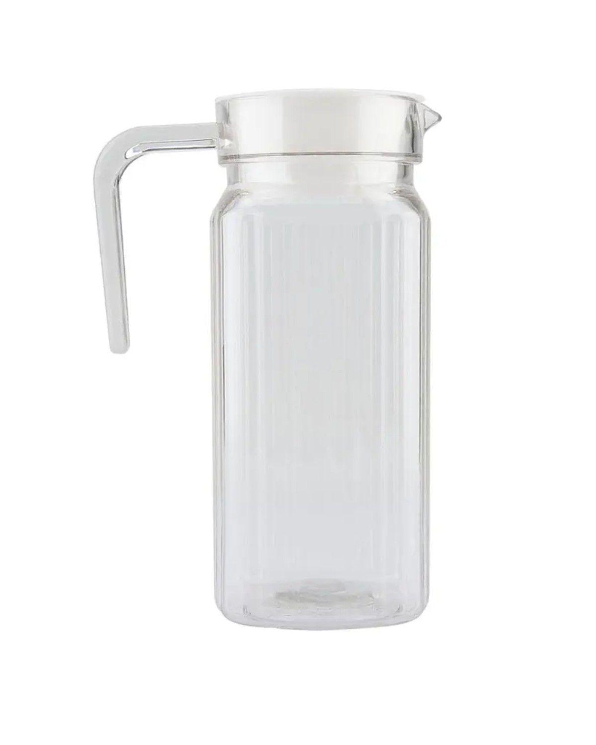 Jarra de Vidrio para Agua y Jugo con Tapa, 1.1 Litros-3