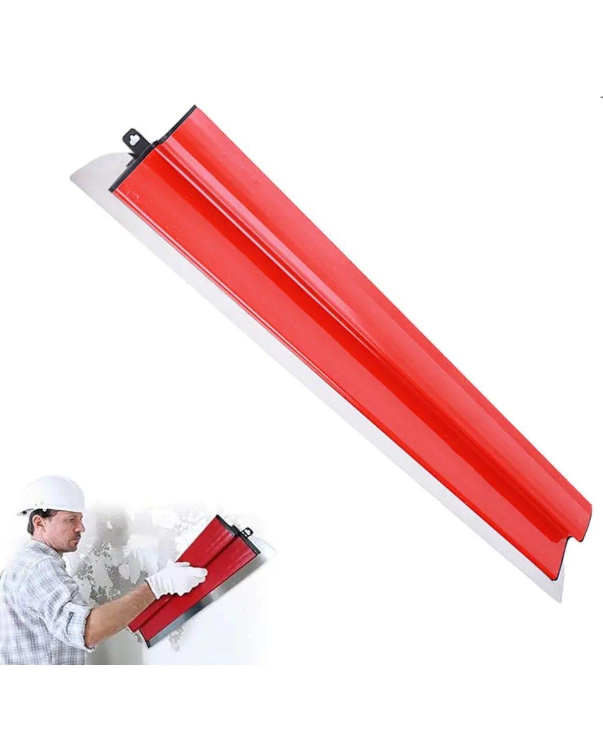 80cm Para Masilla Alisador De Yeso Inox Flexible Rojo-0