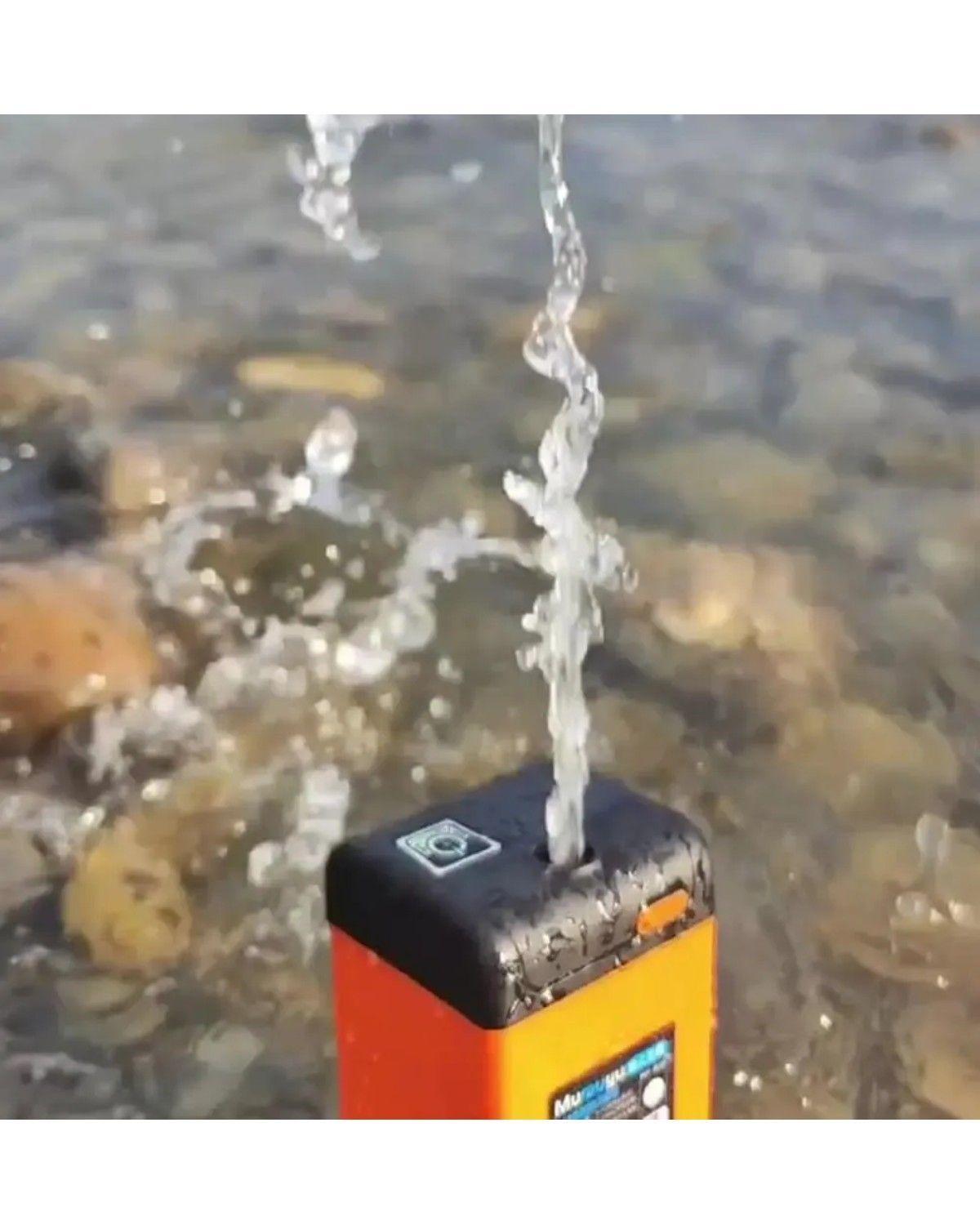 Regadera Ducha Portatil Recargable 3 Modos Acampar Viajar Naranja-3