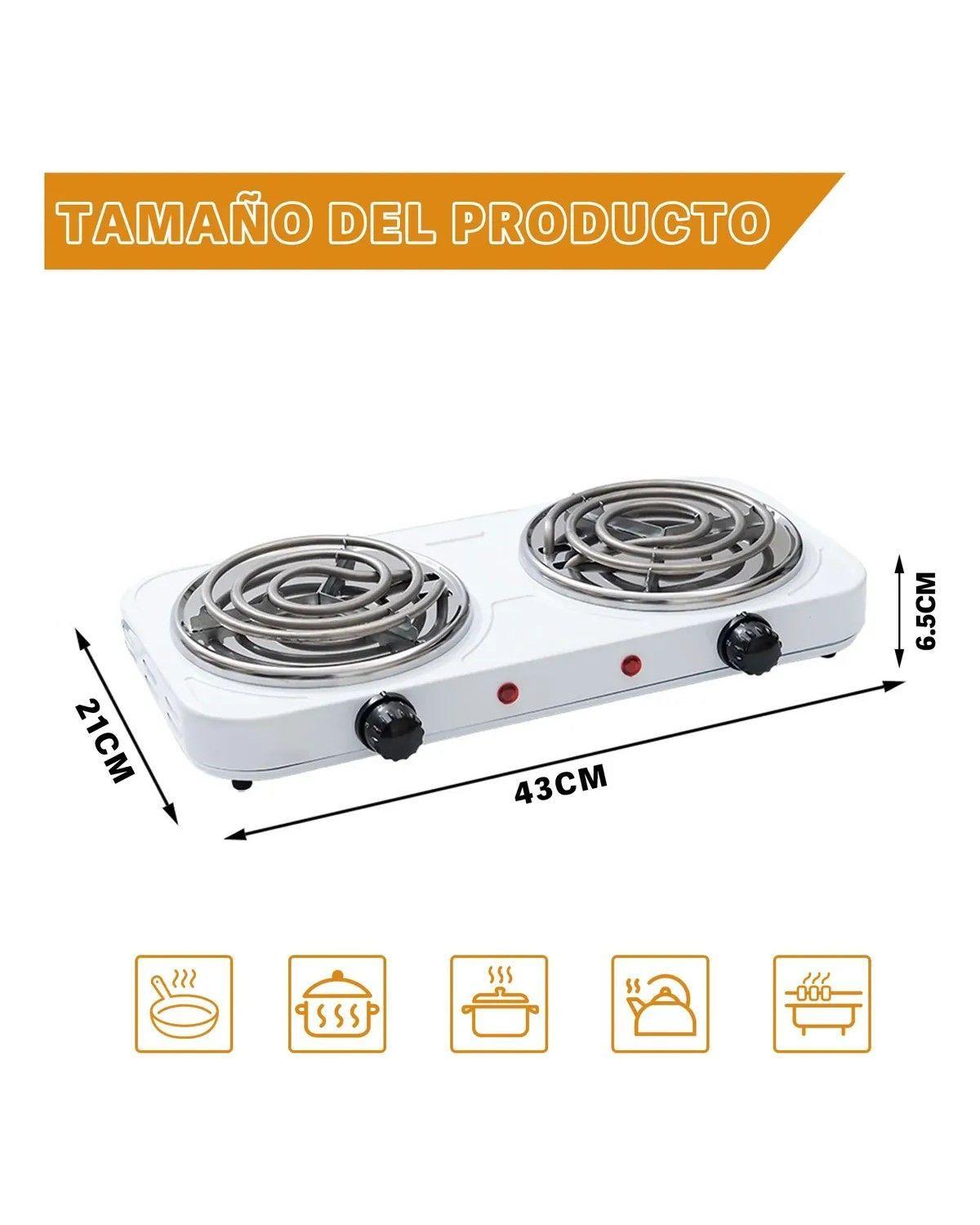 Cocina Electrica Portátil 2 Platos 2000w-1