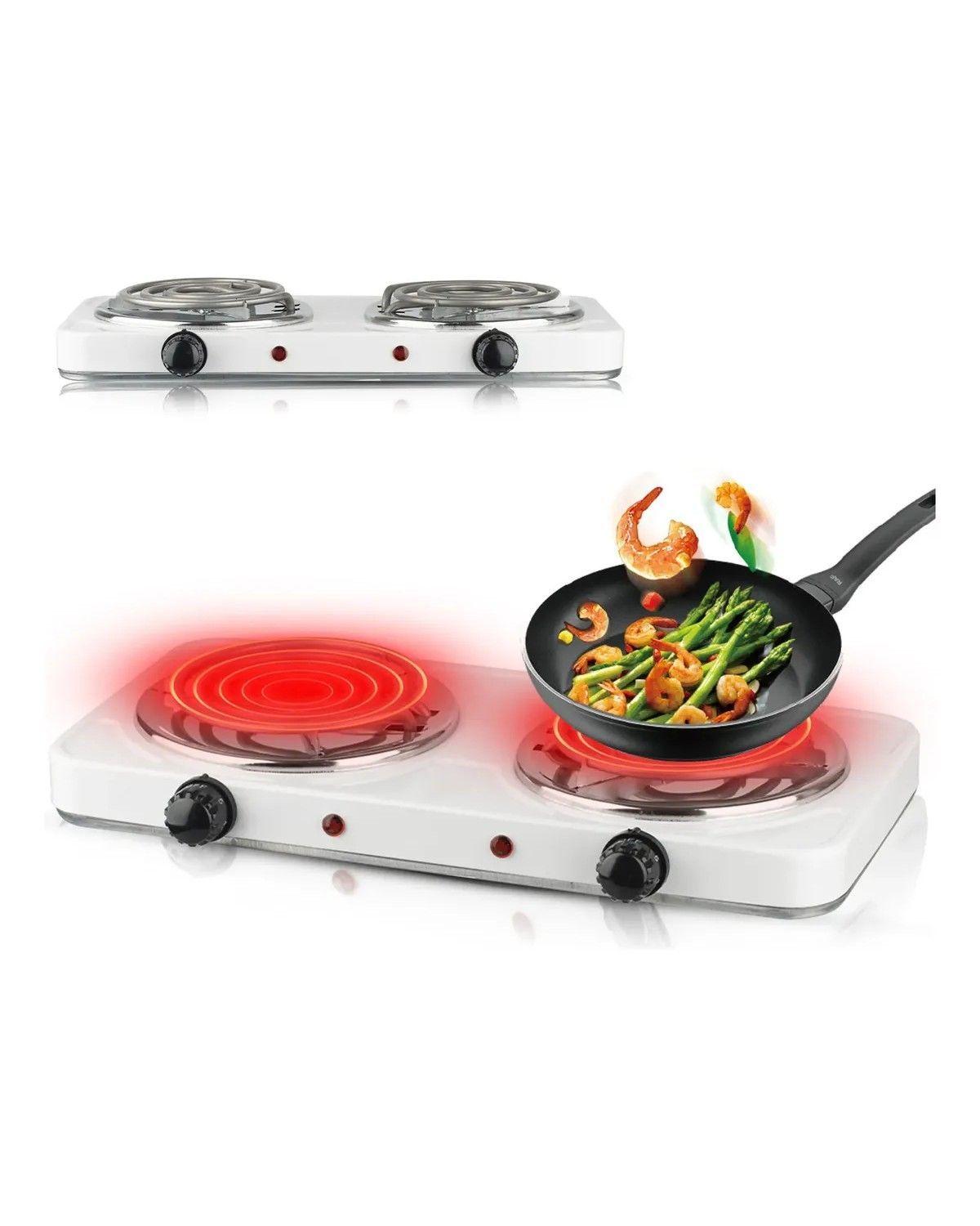 Cocina Electrica Portátil 2 Platos 2000w-2