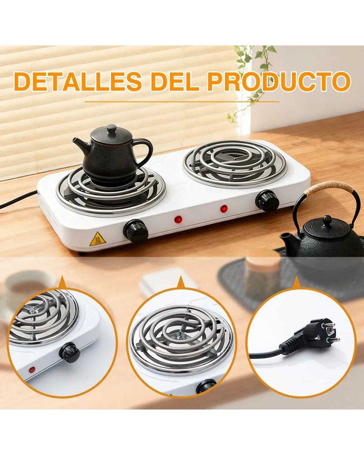 Cocina Electrica Portátil 2 Platos 2000w-3