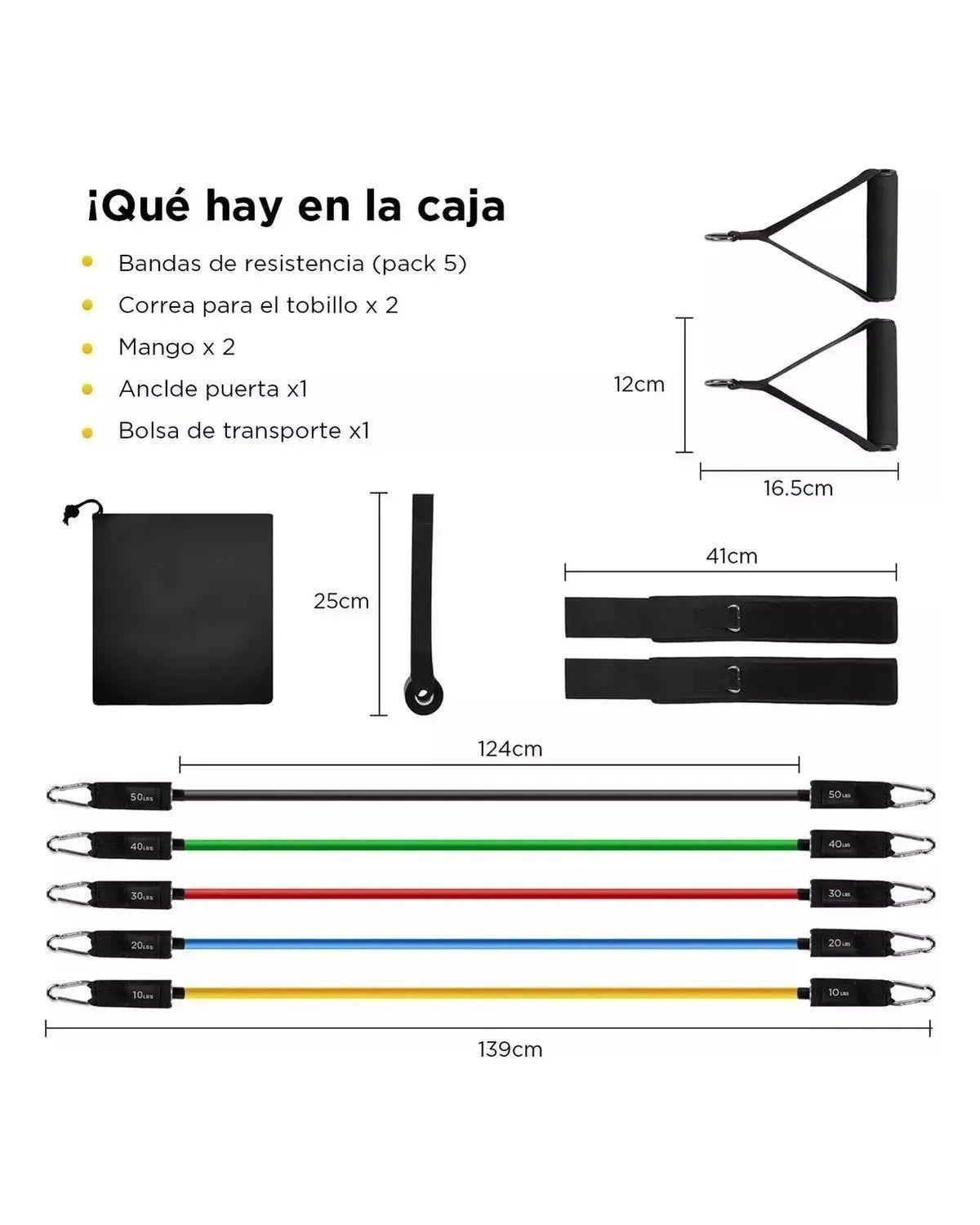 Bandas Elásticas De Resistencia Ejercicios 150 Lb-2