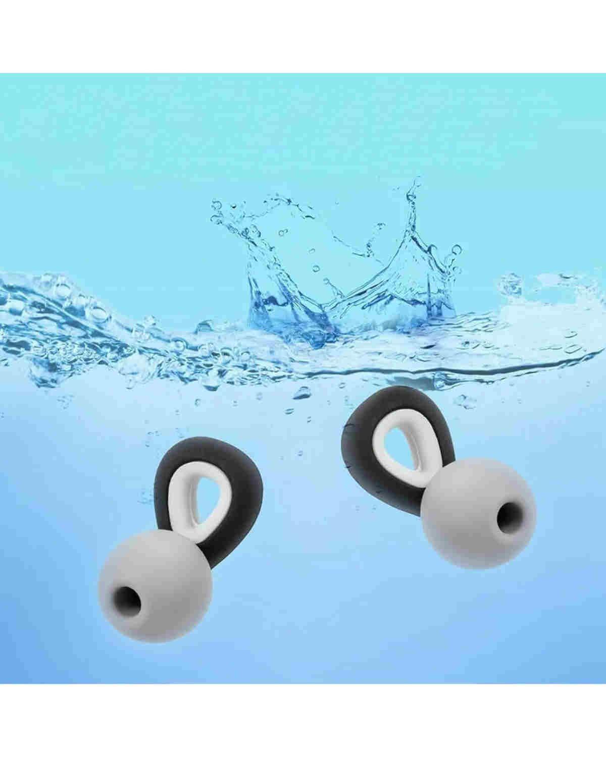 Tapones Antiruido Para Oídos Gota De Agua 3 Tamaños Cómodos Negro-1