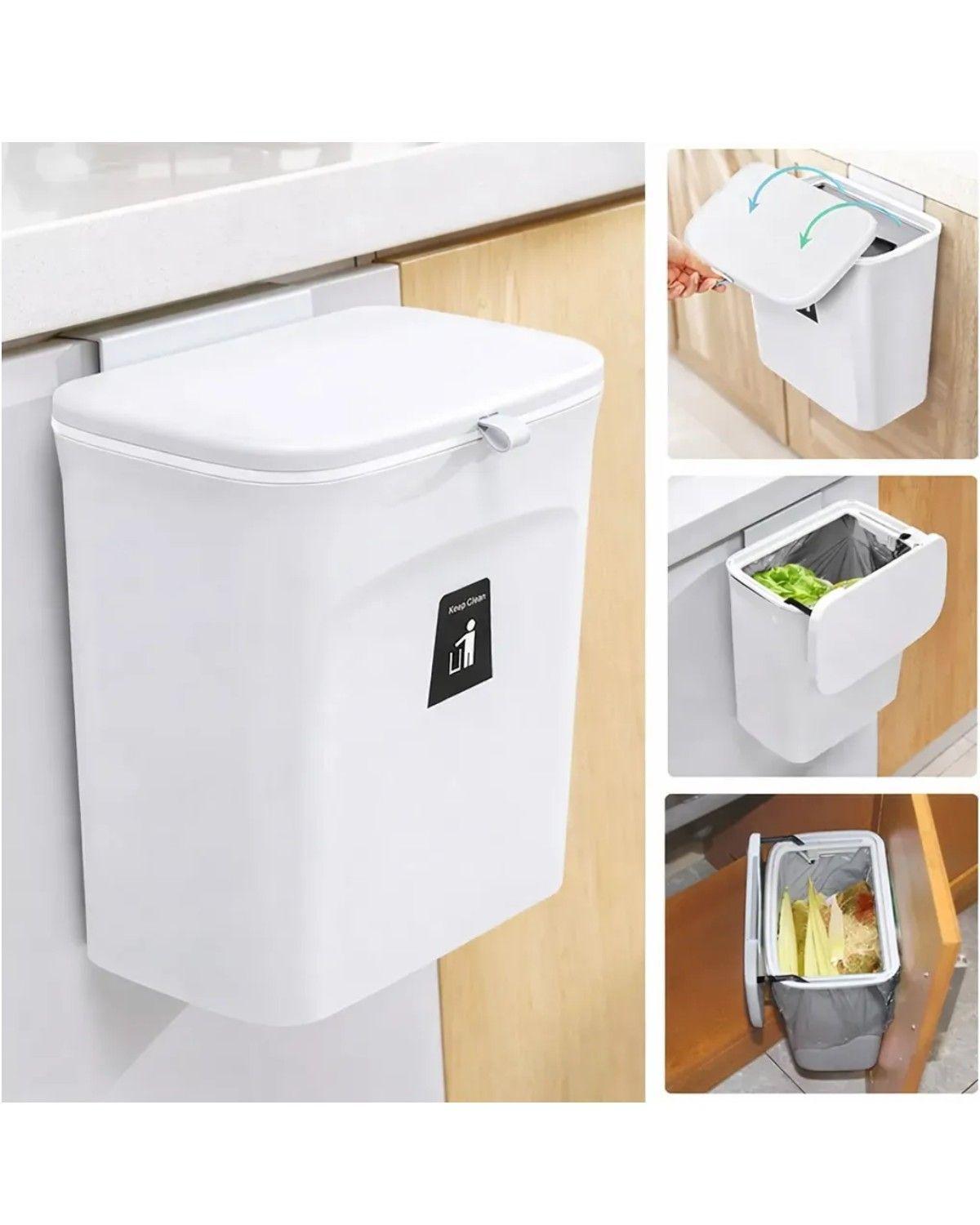 Basurero Genérico 9l Cubo Recolector C/ Tapa Compacto-2