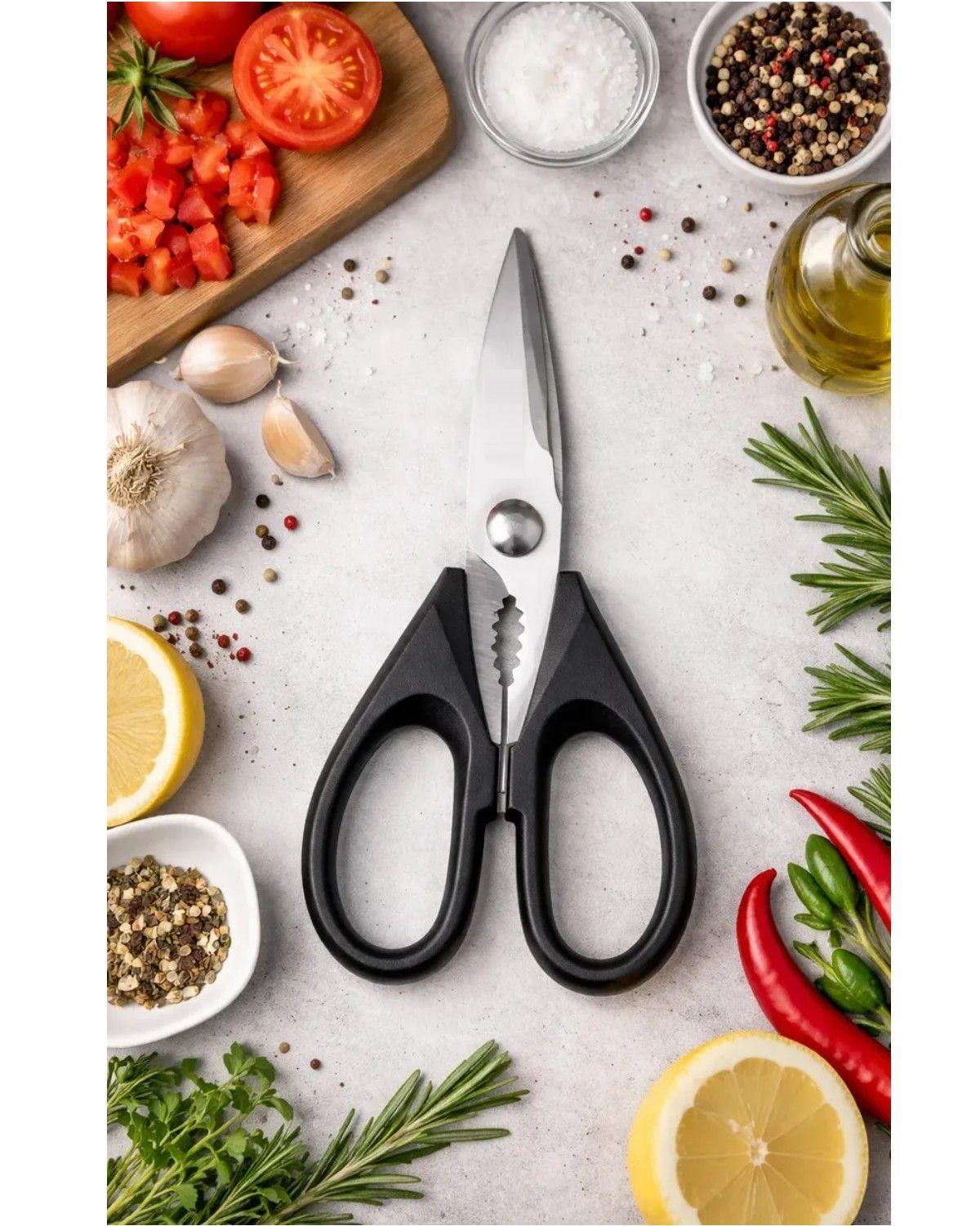 Tijeras De Cocina Multiusos Para Uso Diario Color Blanco-3