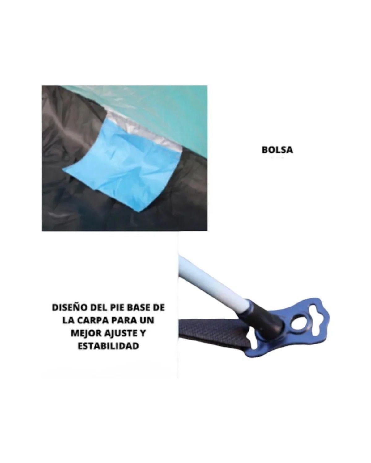 Carpa De 4 Personas De Armado Automático Y Fácil 2x2 Metros-3