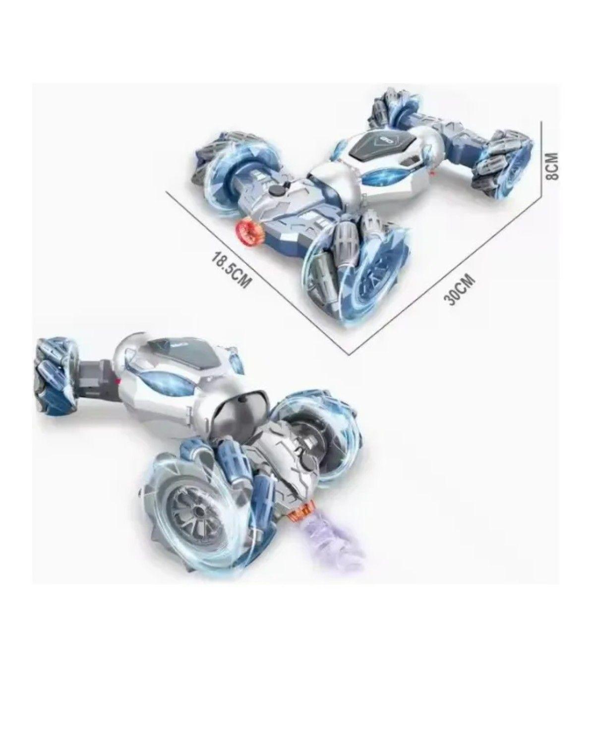 S-012 Rc Stunt Car Control Remoto 360° Flips con Sensor Color Azul-4