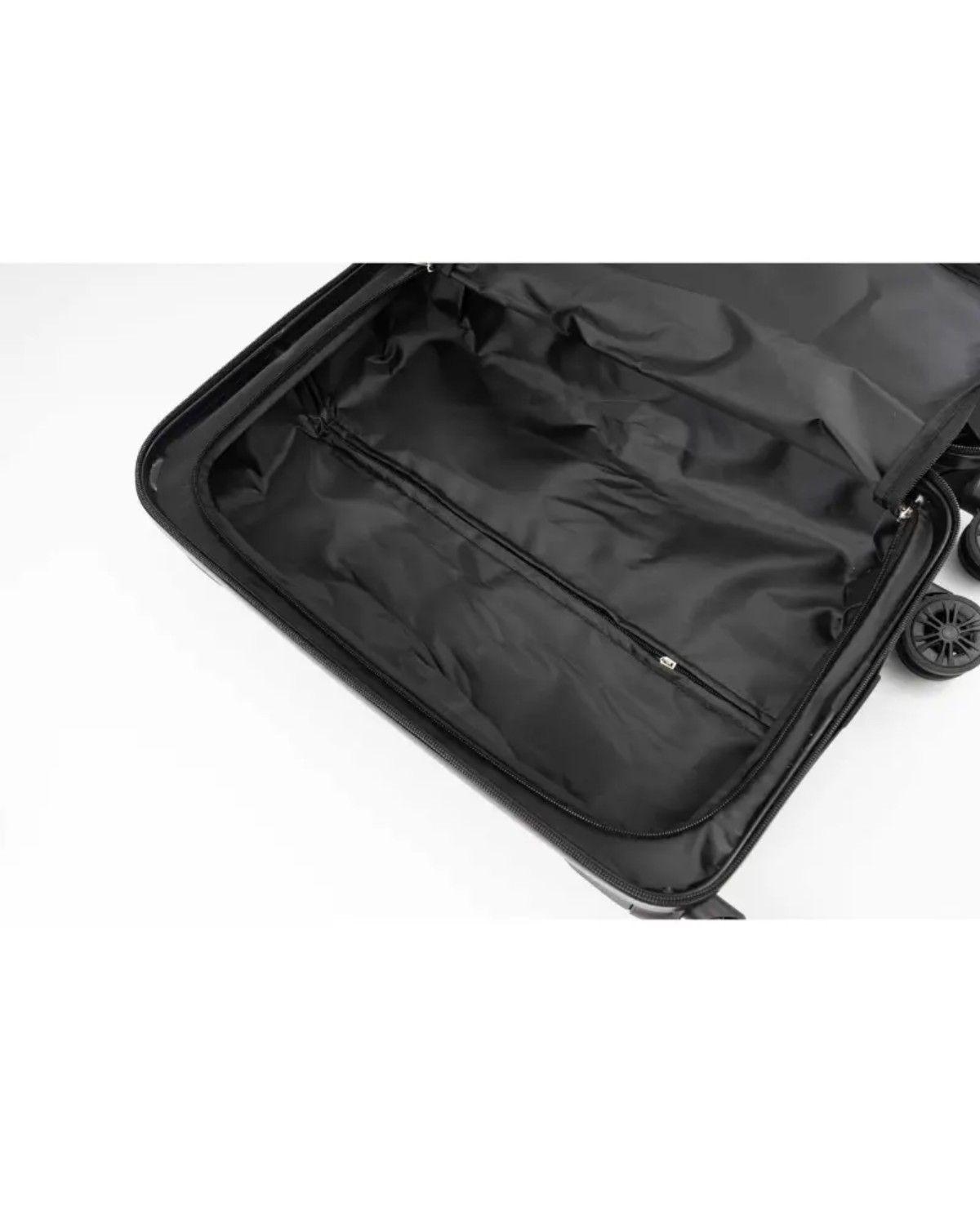 Maleta Cabina 10kg Con Ruedas Giratorias Carry On Negro Rígida-2