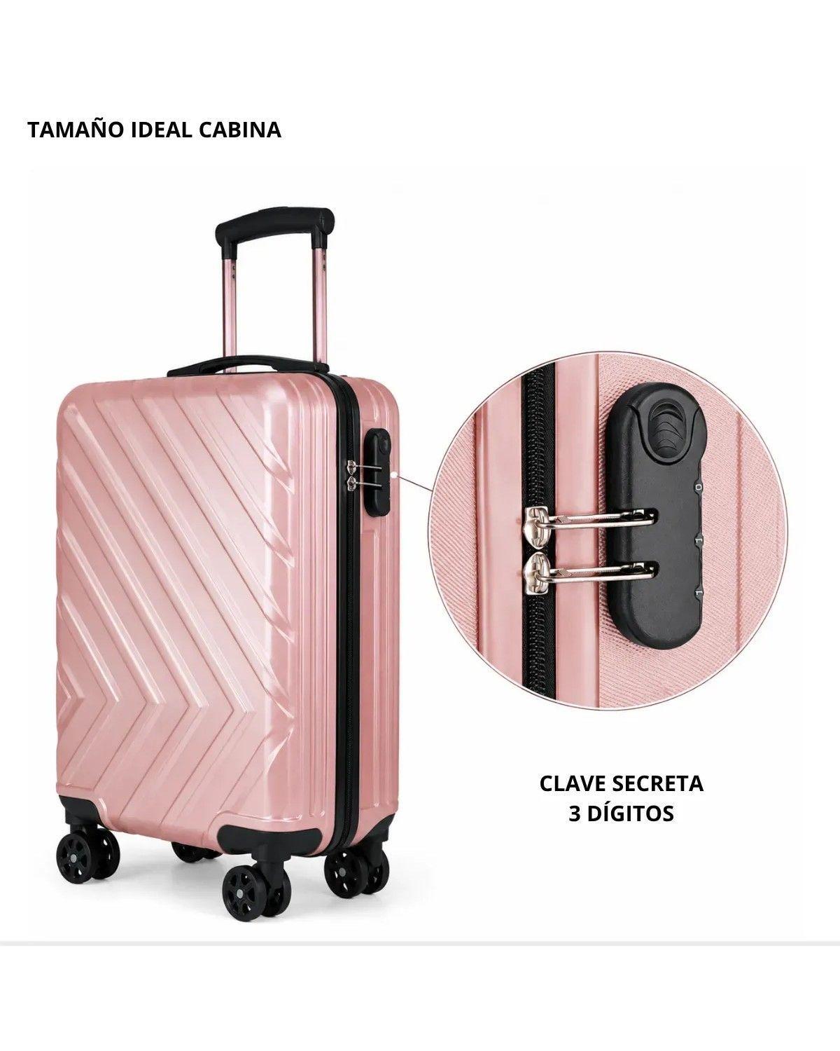 Maleta Cabina De 10 Kg Equipaje Maleta Pequeña Ruedas 360° Viaje Avión Carry On De Mano Manilla-2