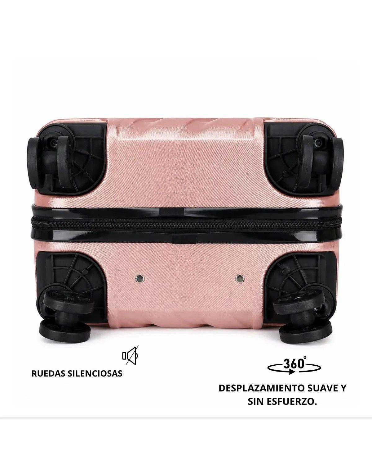 Maleta Cabina De 10 Kg Equipaje Maleta Pequeña Ruedas 360° Viaje Avión Carry On De Mano Manilla-3
