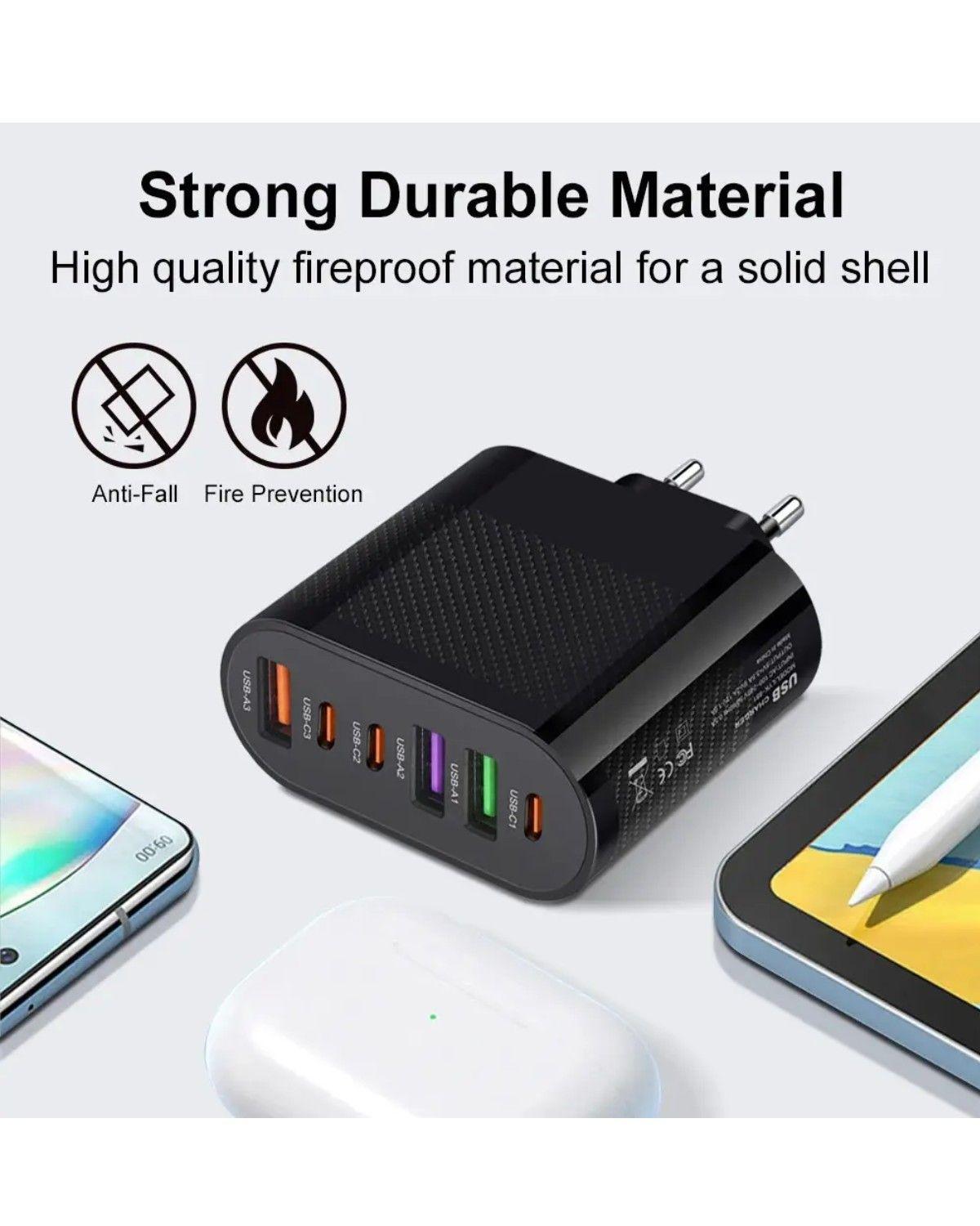 Cargador Universal Carga Rapida 65w 6 Puertos Usb C Pd Usb A-3
