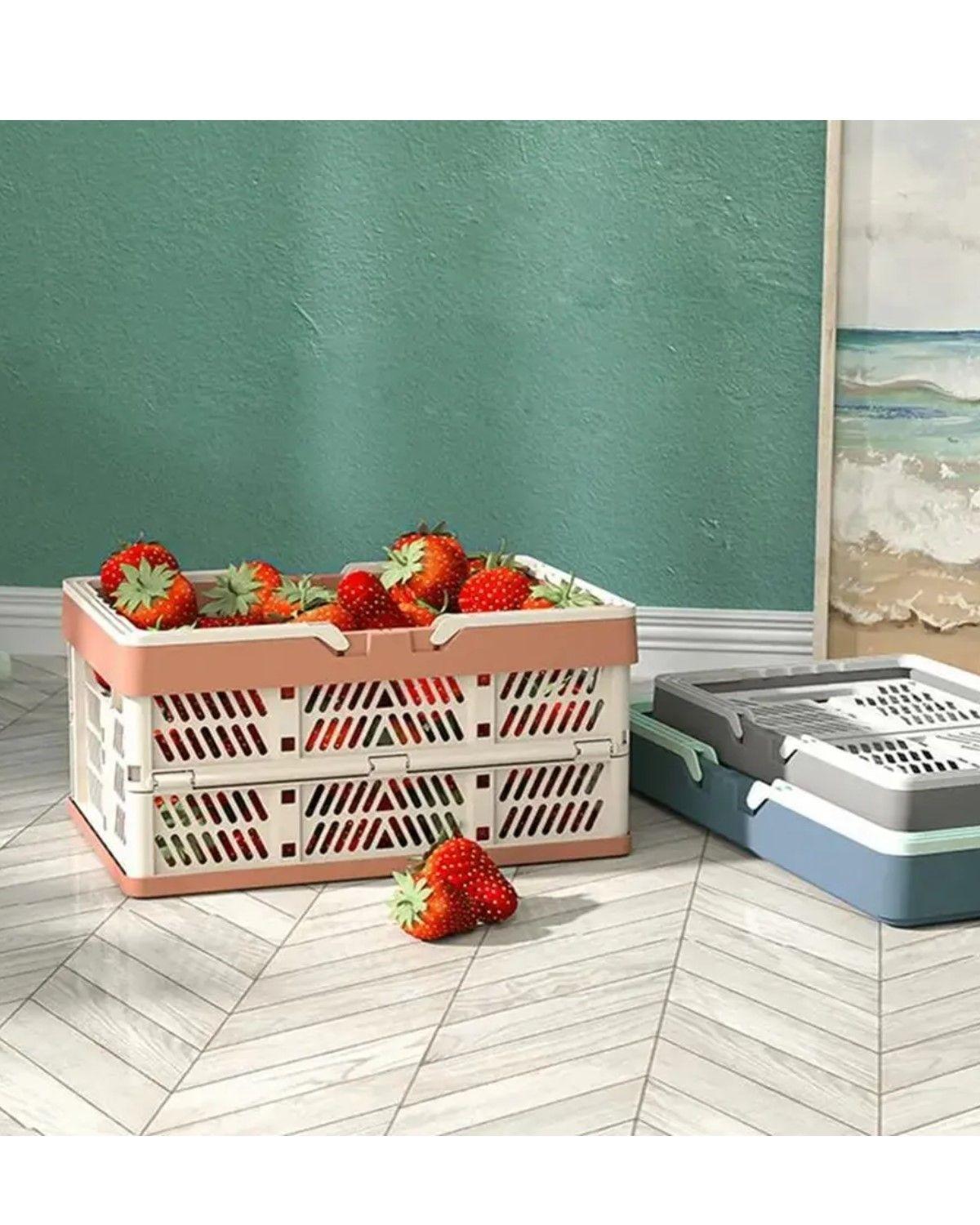 Cestas Plegable Canasto Camping Almacenamiento ROSA-2