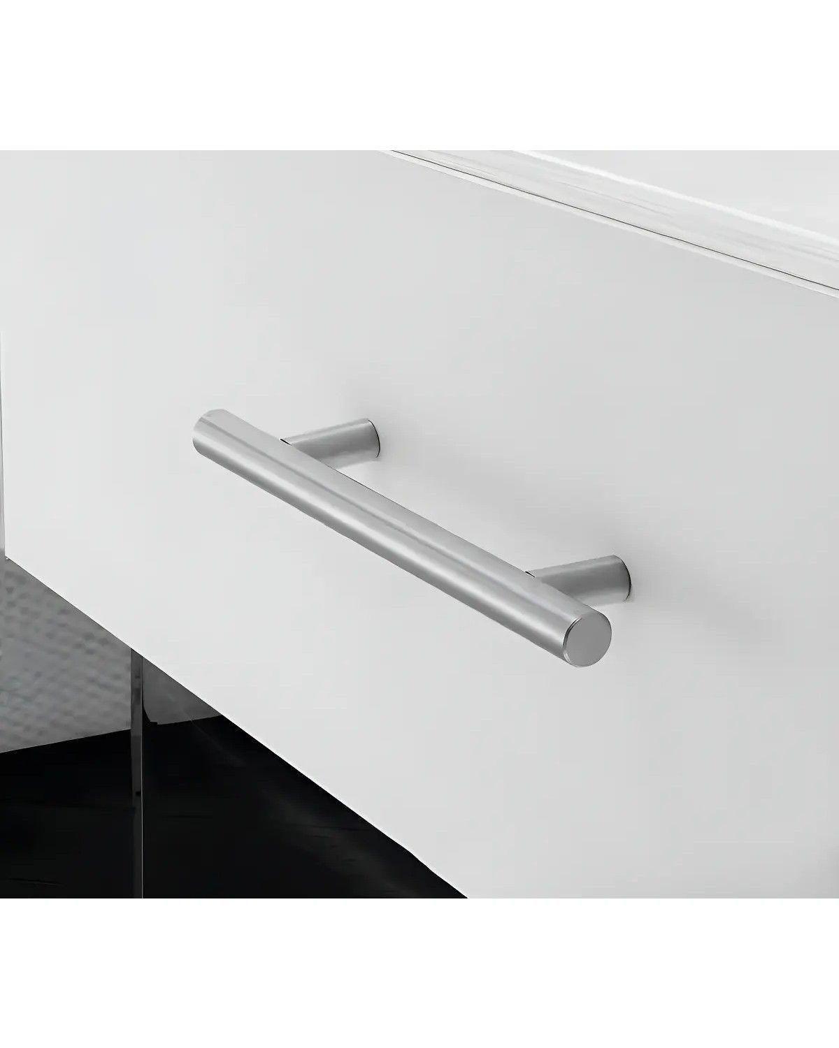 Pack 10 Tiradores Acero Inoxidable 20cm Cocina Muebles Agujeros 12.8cm-3