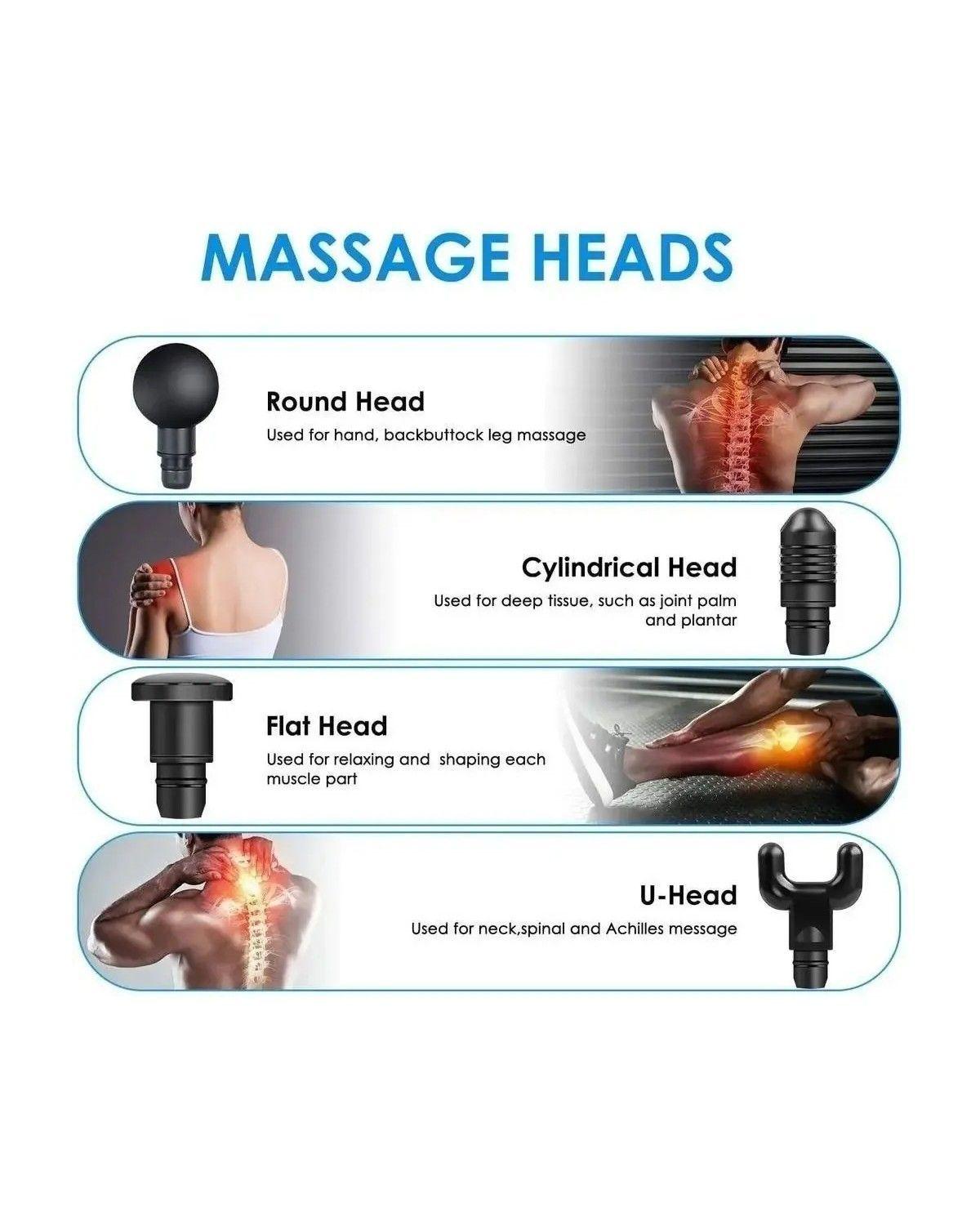 Excelente Pistola Masajeadora Muscular Maquina Para Masajes-3