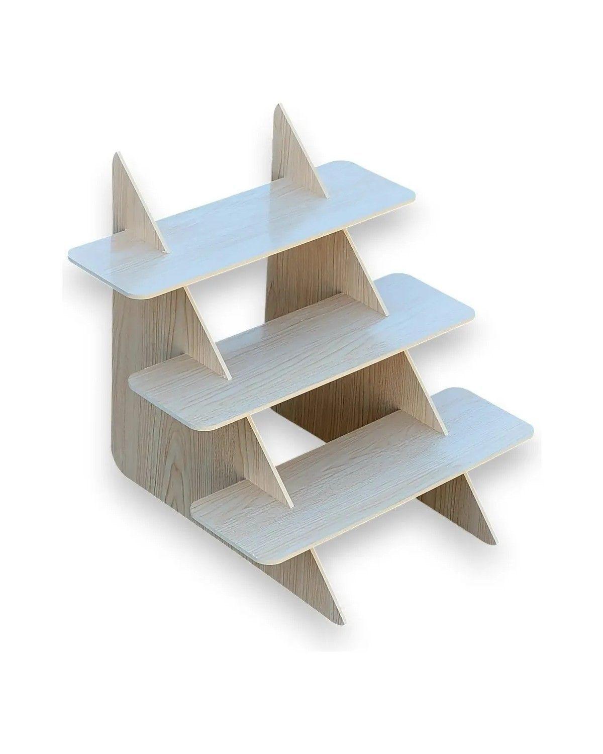 Estante Exhibidor Organizador Blanco 40x40x40 Cm Desarmable-0