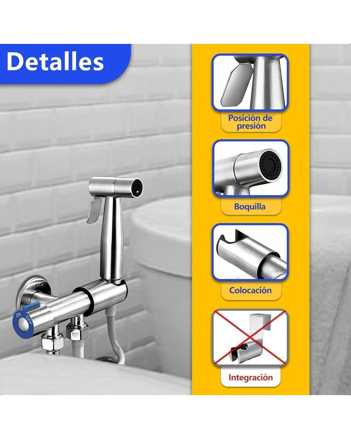 Ducha Bidet Árabe Juego Completo de acero inoxidable-2