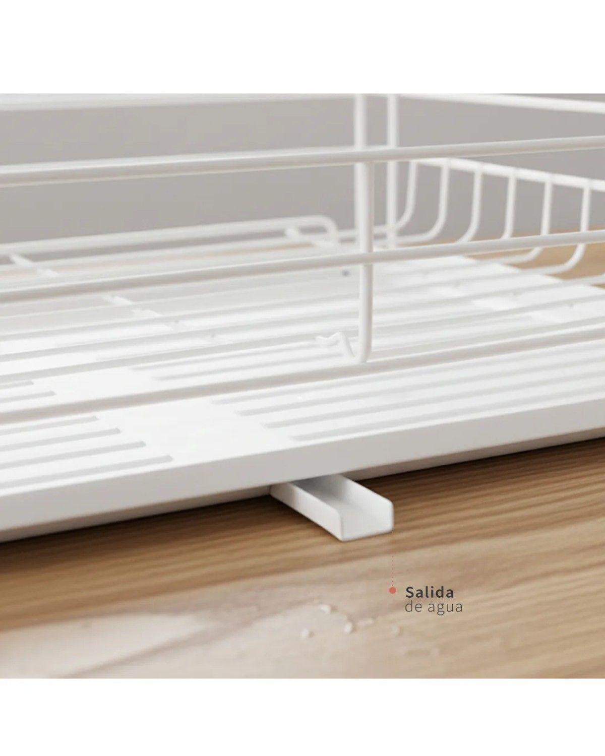 Secaplatos Escurridor 1 Nivel de Acero Inoxidable-4