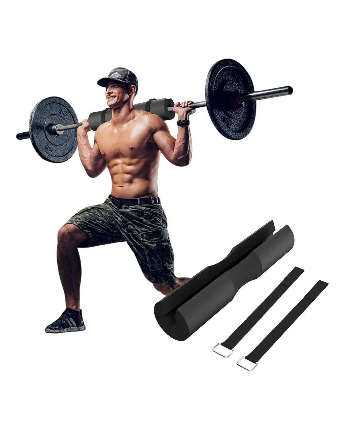 Almohadilla De Barra Gym Hip Thrust 45cm Alta Densidad Color Negro-1