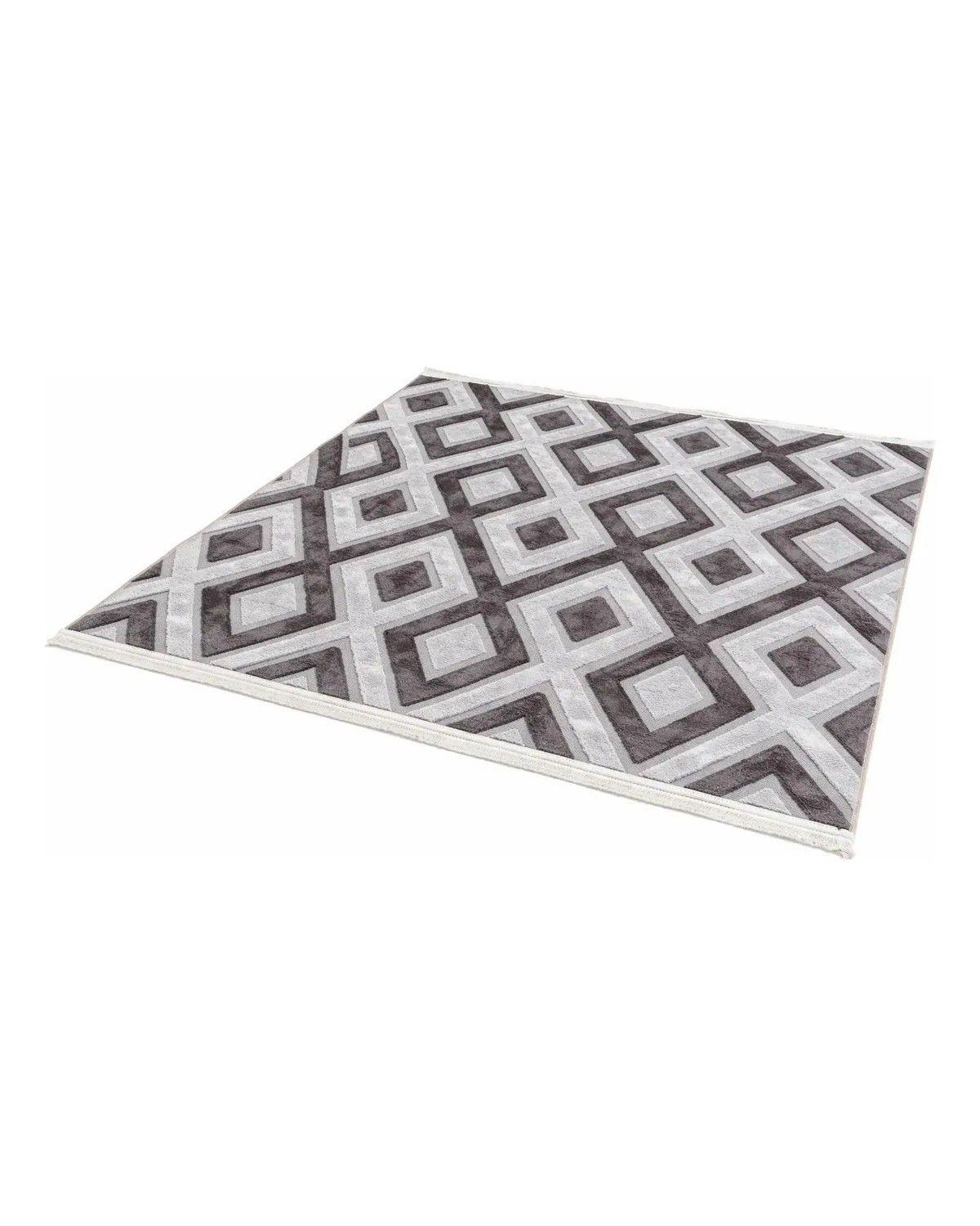Alfombra Living Con Relieve 3d Antideslizante 180x200cm 1.8 M 2 M Relieve 1080-0