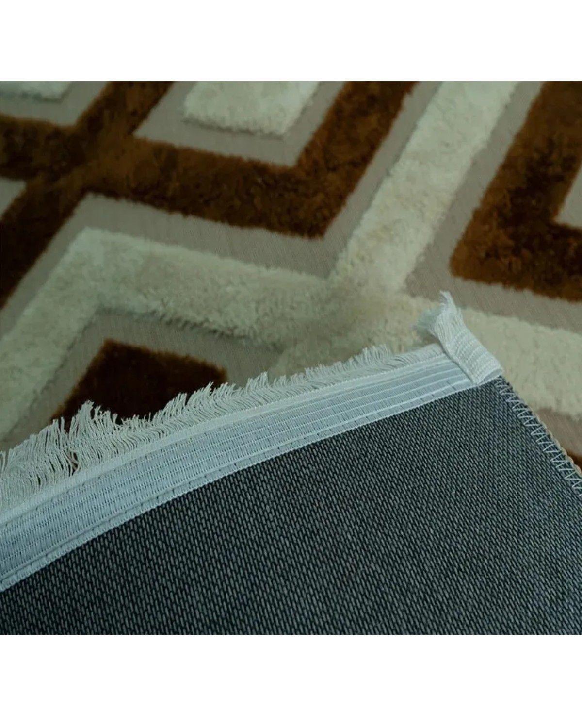 Alfombra Living Con Relieve 3d Antideslizante 180x200cm 1.8 M 2 M Relieve 1080-3
