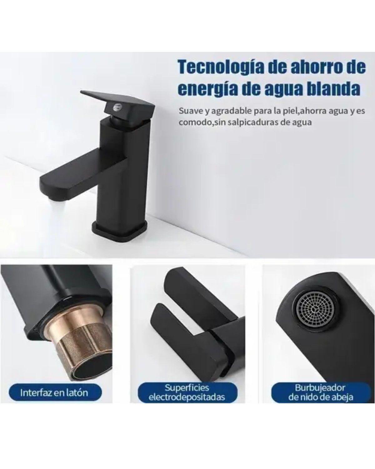 Grifo Baño Llave Monomando Fregadero Mezcladora Inoxidable-1
