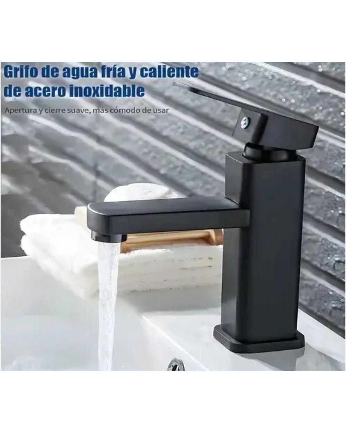 Grifo Baño Llave Monomando Fregadero Mezcladora Inoxidable-2