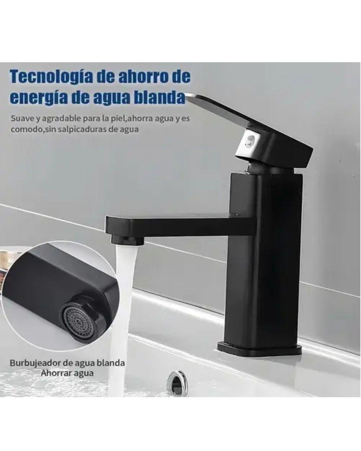 Grifo Baño Llave Monomando Fregadero Mezcladora Inoxidable-3