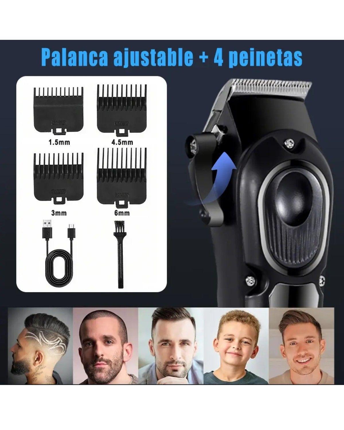 Maquina Cortar Pelo Profesional Trimmer Cortadora-3