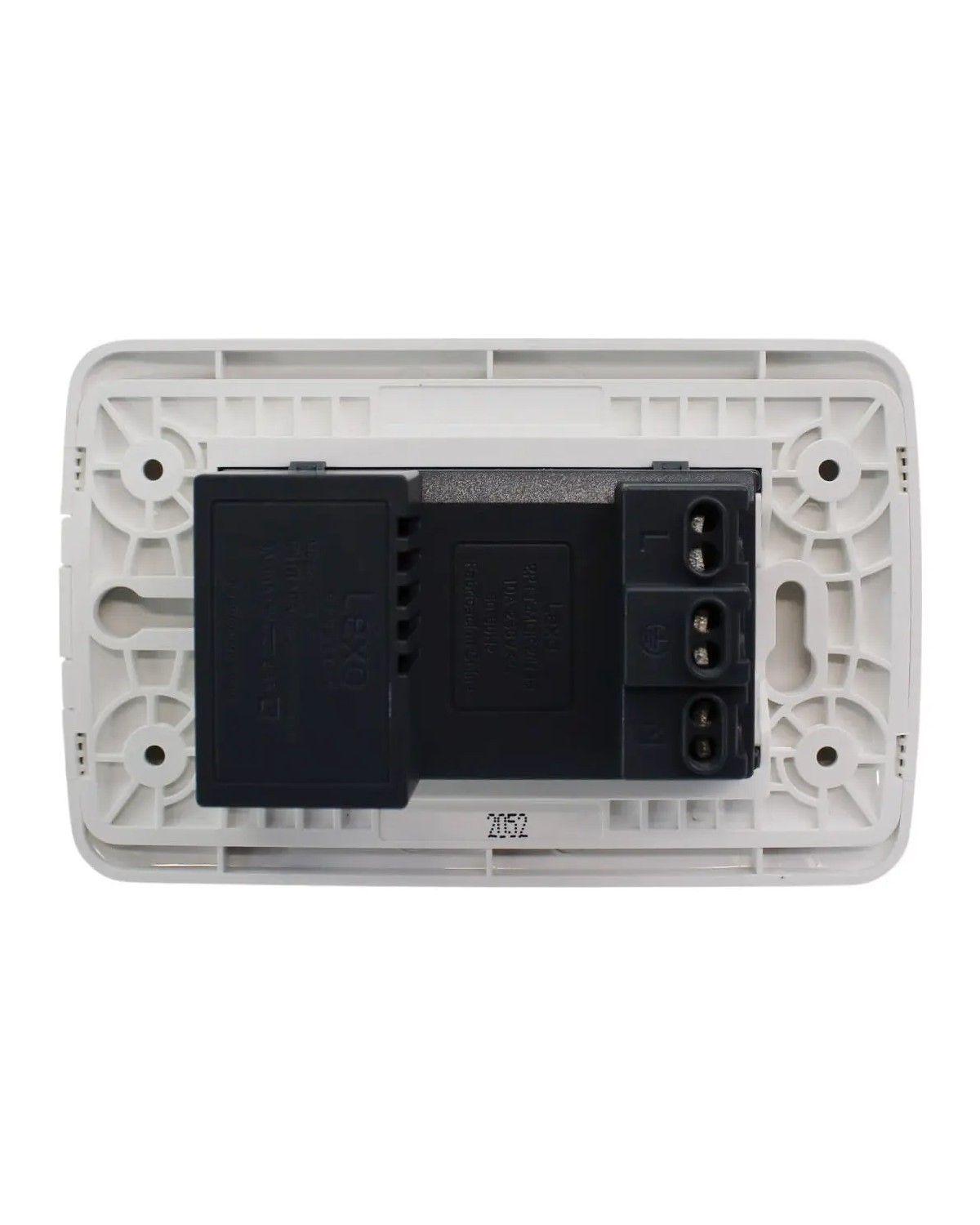 Tomacorriente Dúplex con USB y USB-C de 10A Blanco para Carga de Celulares-2