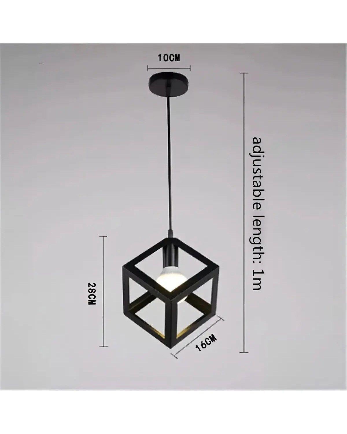 Lámpara Colgante Techo Vintage Metal Blanco Rosca E27 18W LED-2