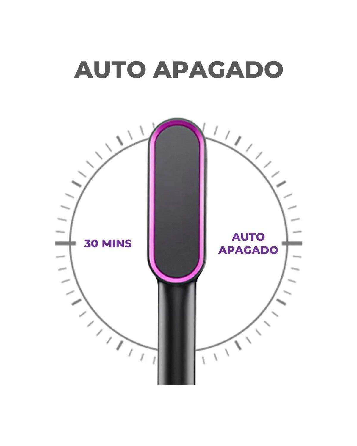 Alisador Cepillador Electrico Plancha Pelo Pro Negro-3