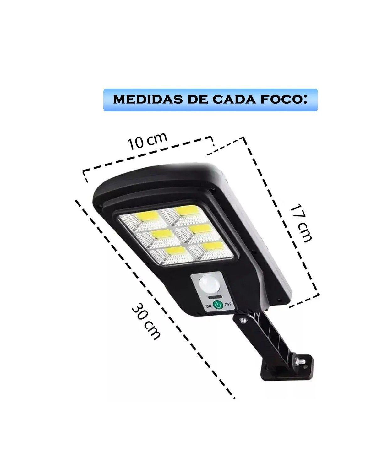 Pack 4 Foco Solar Led Exterior Con Sensor De Movimiento Ip65-2