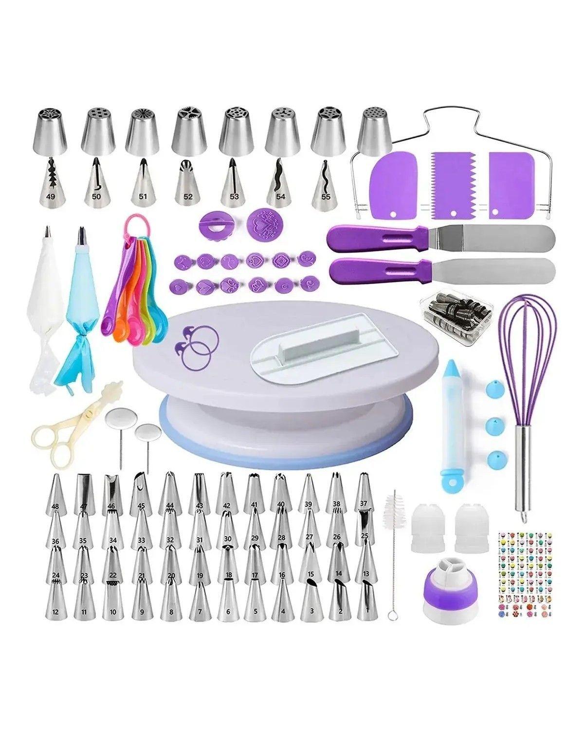 Kit Decoración De Pasteles 137pcs Utensilios Para Pasteleria-0