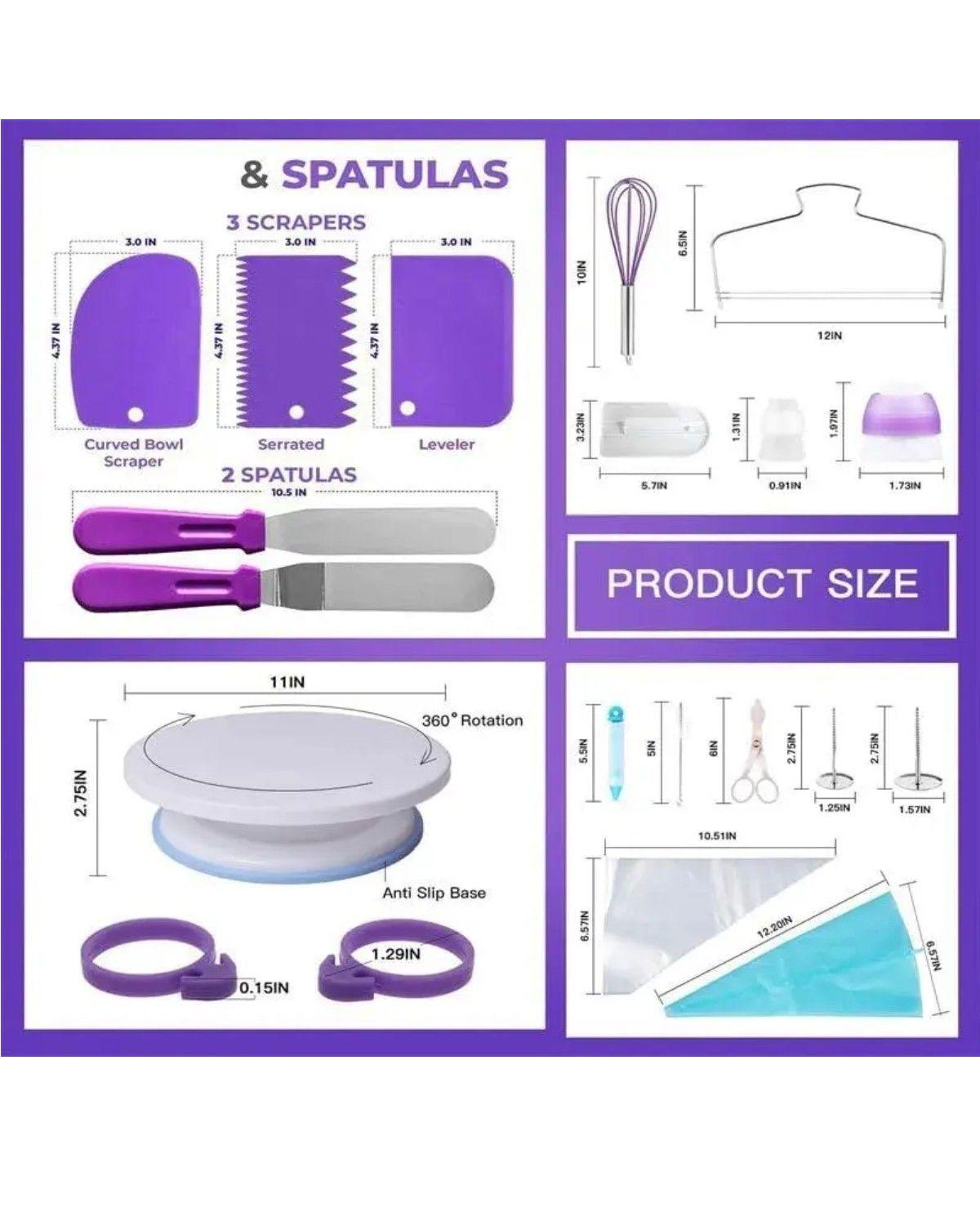 Kit Decoración De Pasteles 137pcs Utensilios Para Pasteleria-1