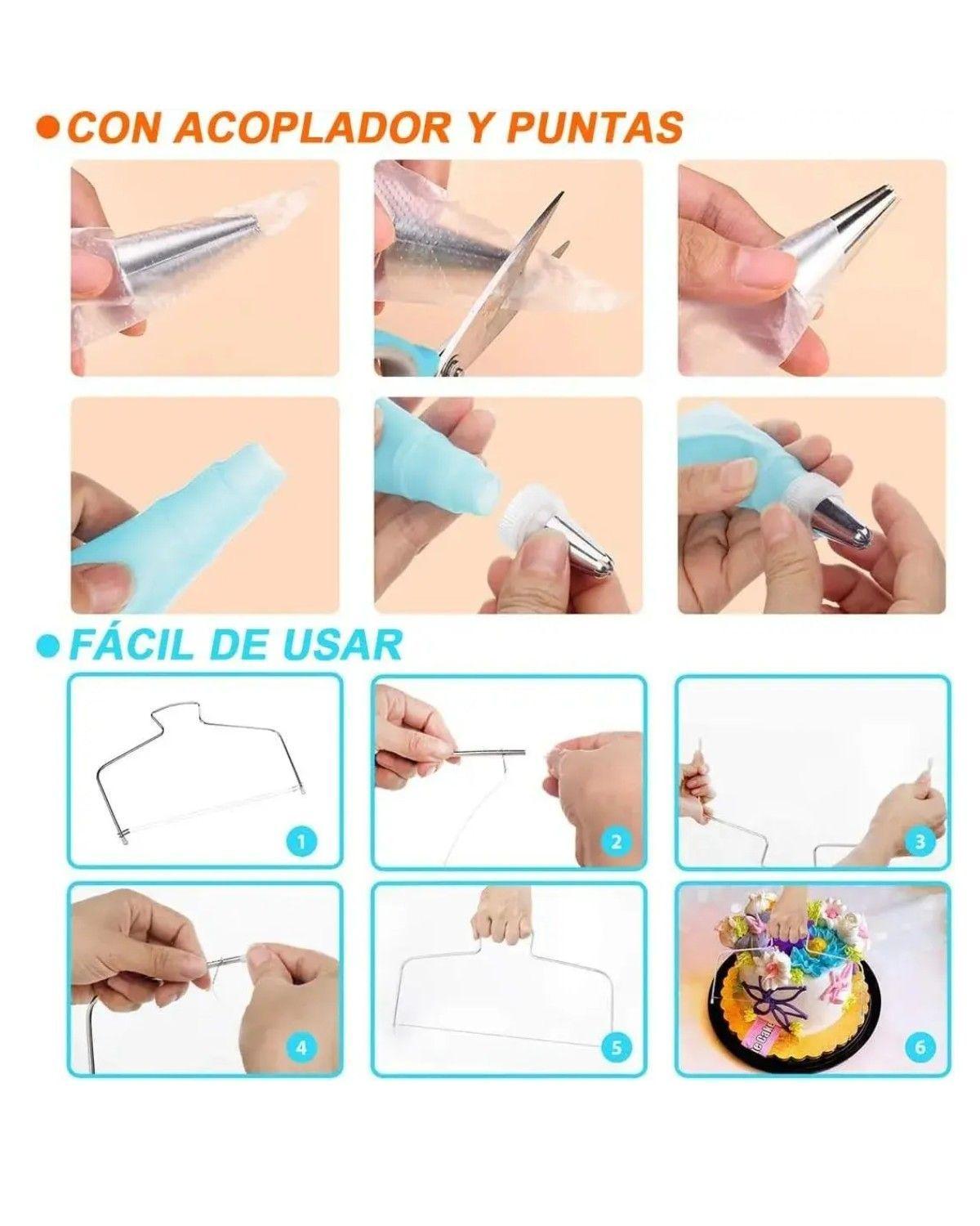 Kit Decoración De Pasteles 137pcs Utensilios Para Pasteleria-3