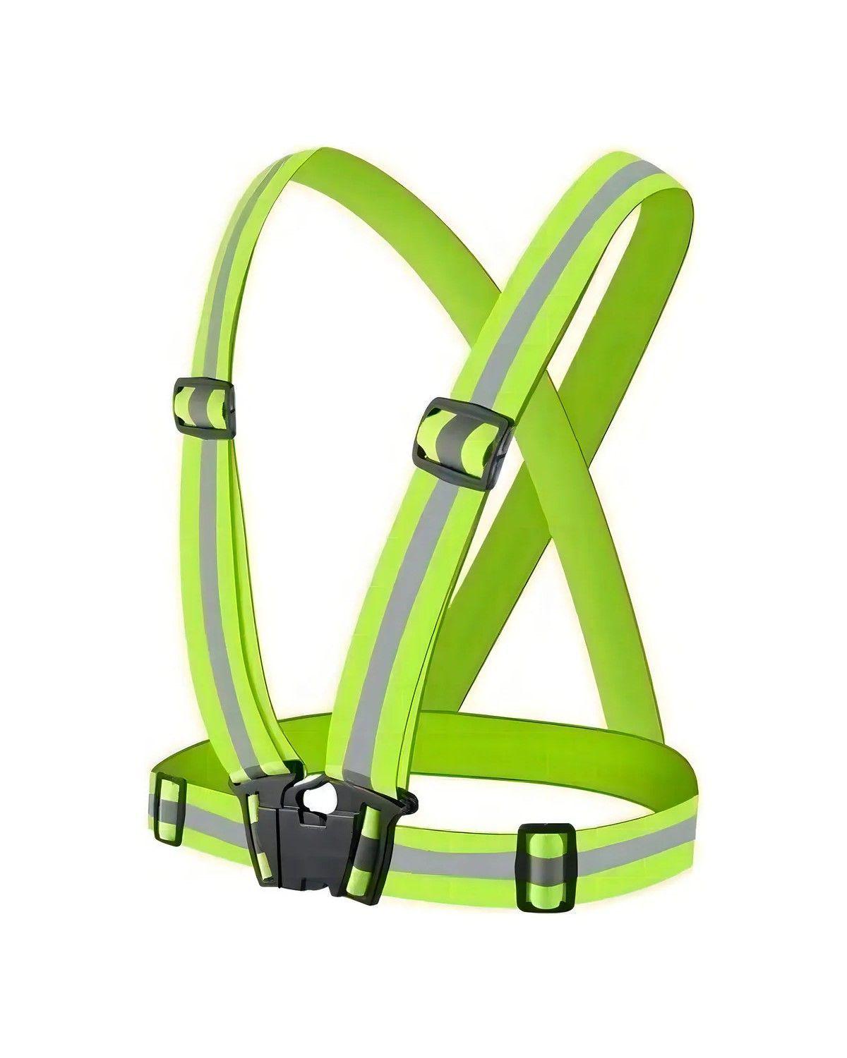 Pack 10 Arnés Integral Reflectante Amarillo Ajustable Seguridad-3