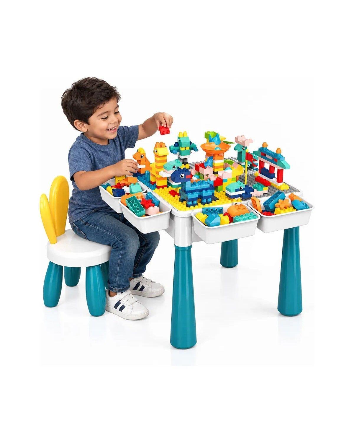 Juego Incluye Legos 186pc , Mesa , 1 Silla, 4 Cajas Laterale-1