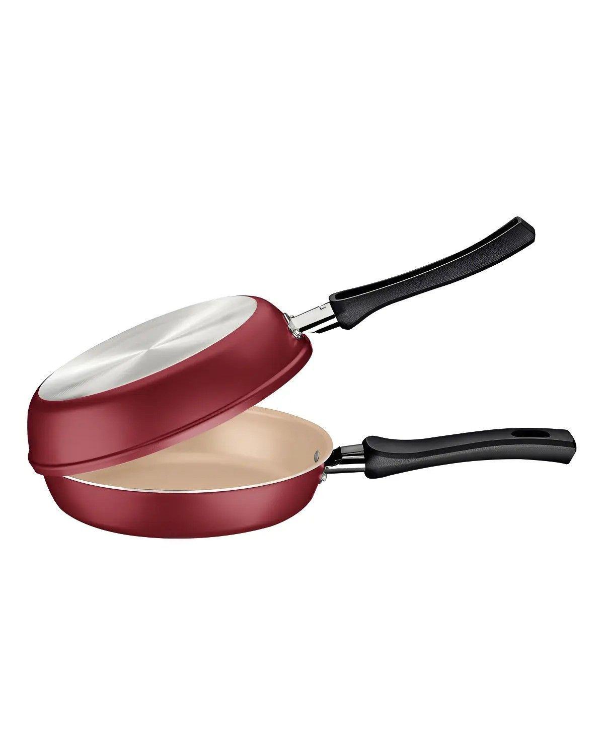 Sartén Doble Antiadherente para Tortillas de 20 cm-0