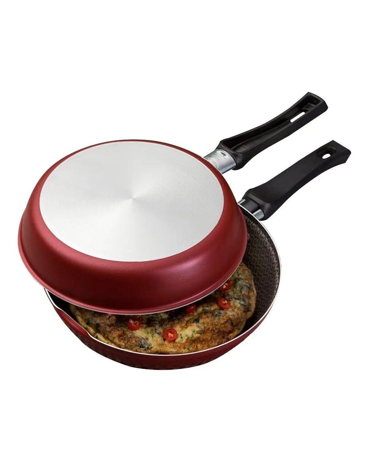 Sartén Doble Antiadherente para Tortillas de 20 cm-2