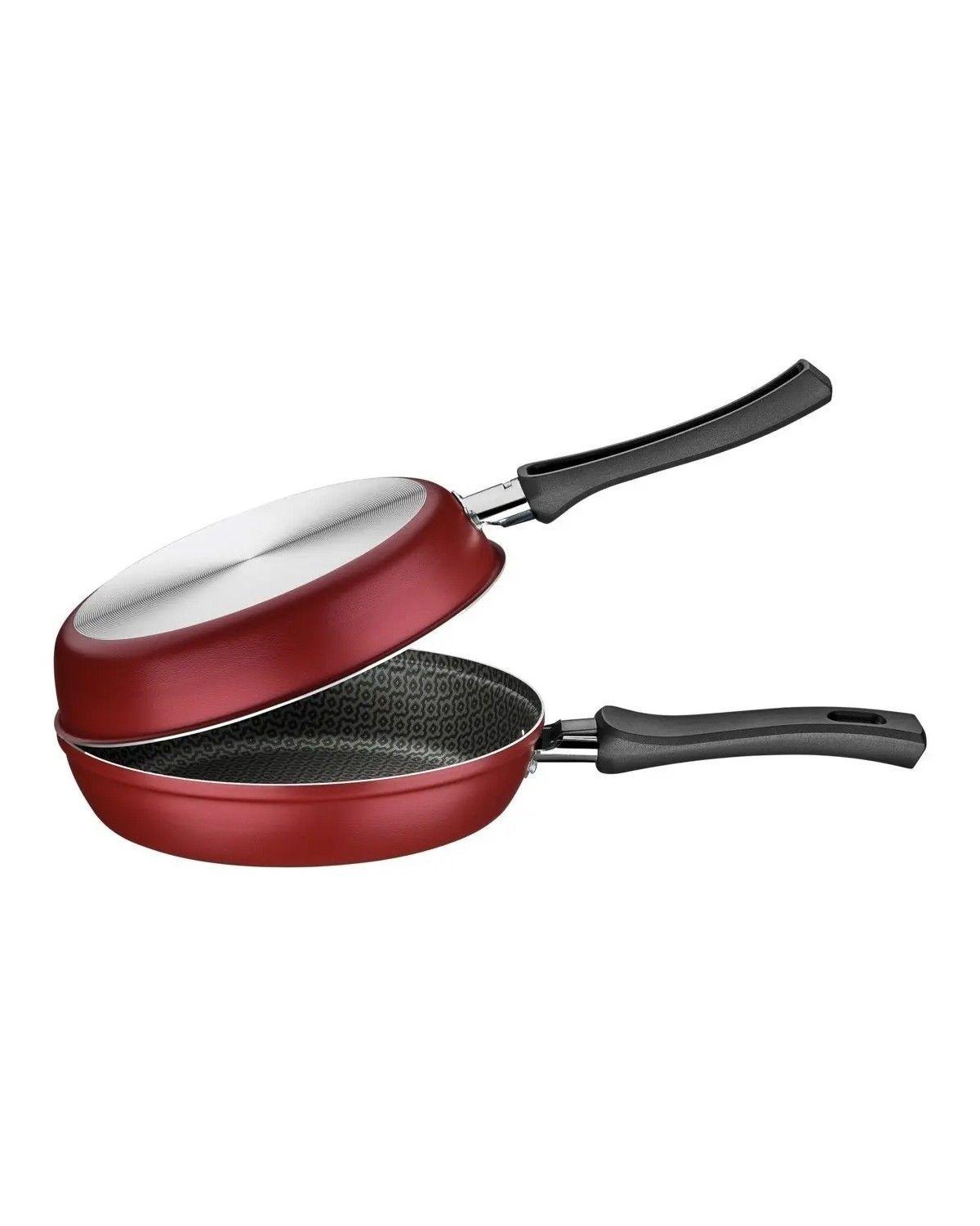 Sartén Doble Antiadherente para Tortillas de 20 cm-3