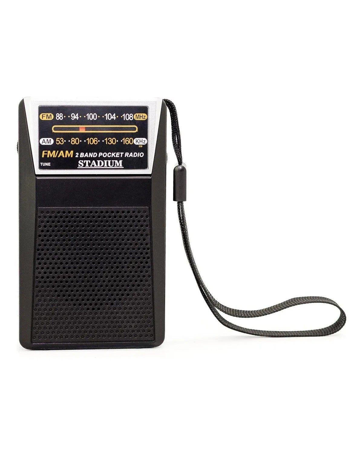 Radio Stadium A Pilas Portatil Negro-0