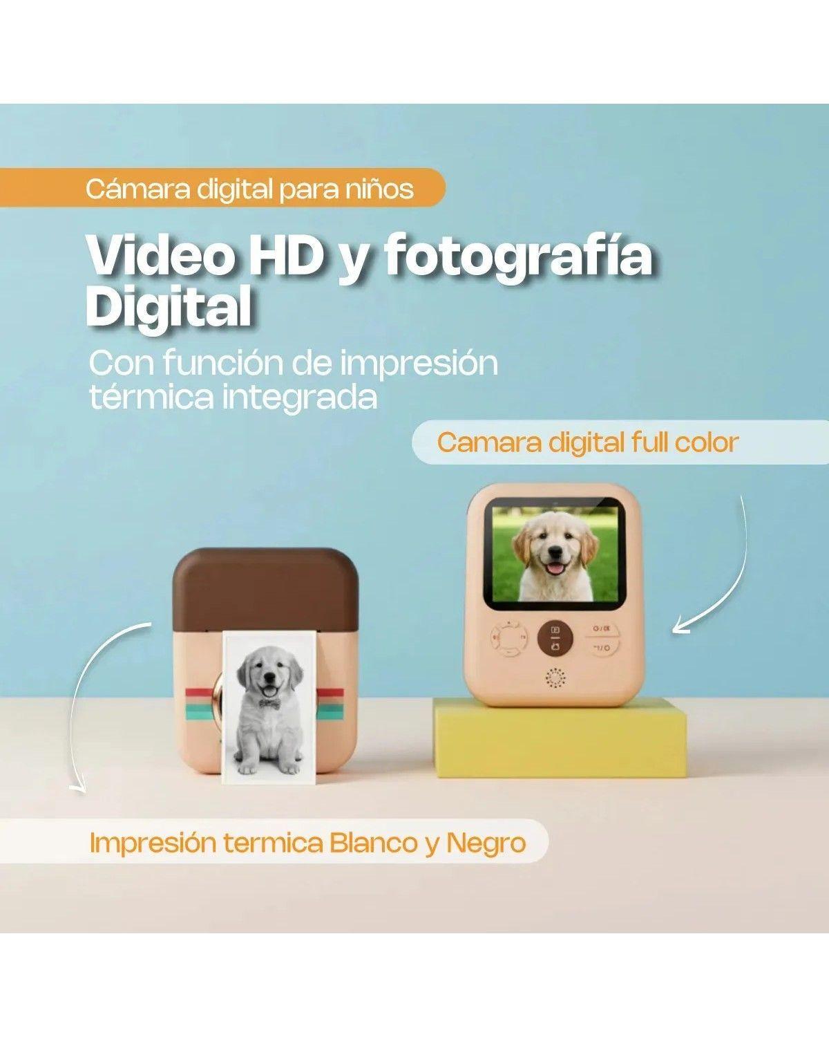 Cámara de fotos digital para niños incluye 3 Rollos Y Sd De 32 Gb-1