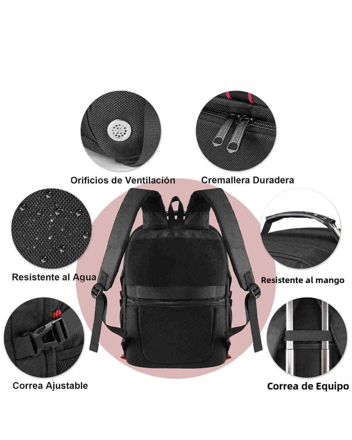 Mochila  50L de Viaje Negra -2