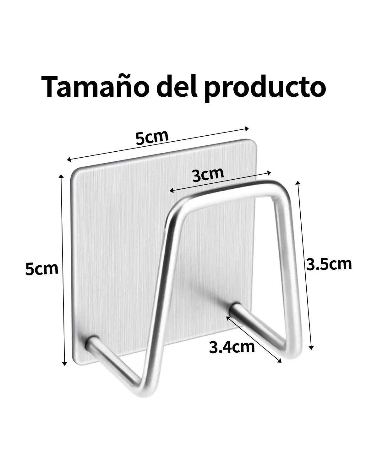 12 Soporte Esponja Lavaplato Acero Inox+adhesivo,organizador-1