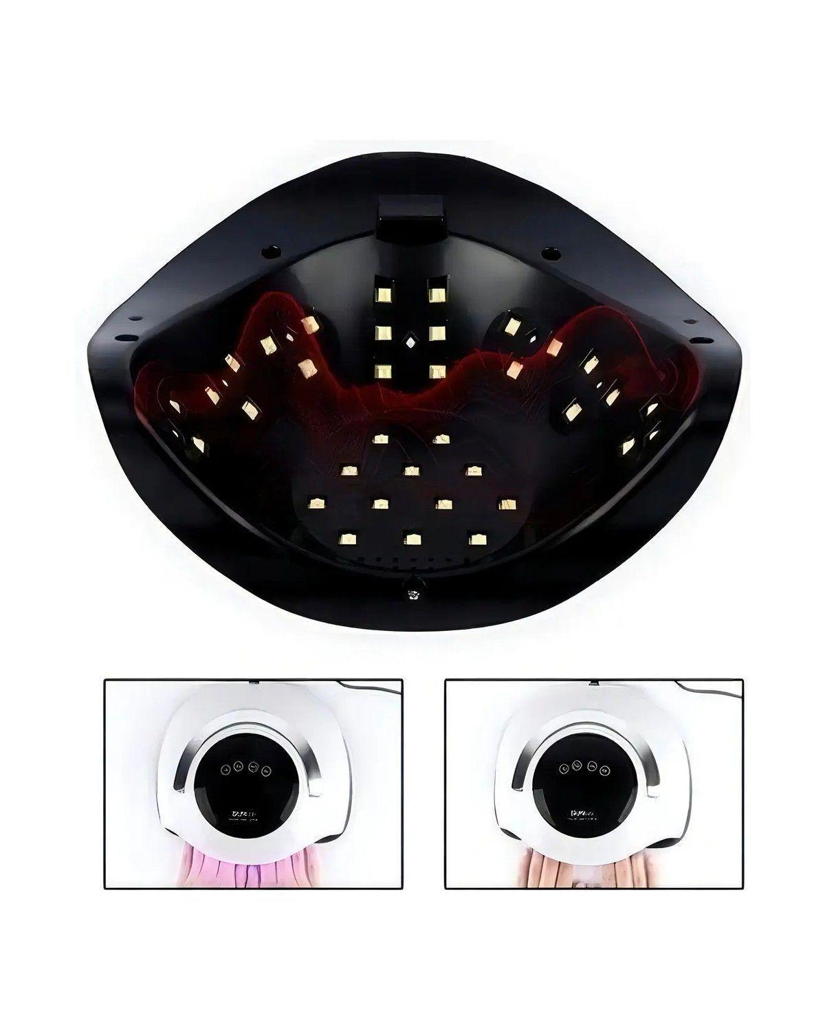 Lámpara Led UV 120W Uñas Gel Permanente Blanco Con Timer-2