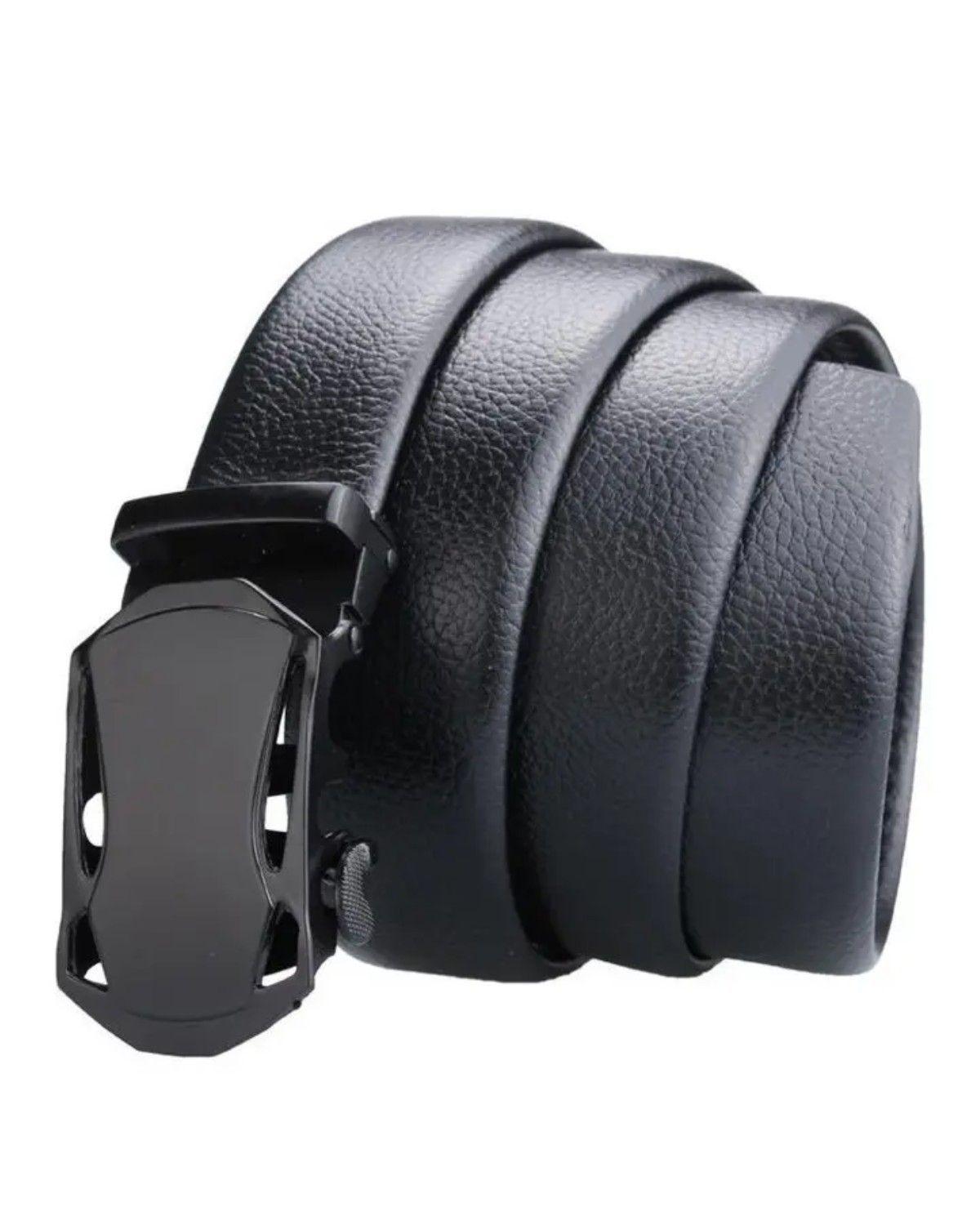 Correa/cinturon Casual Negro Para Hombre [ajustable] Talla Estandar (110-125cm)-2