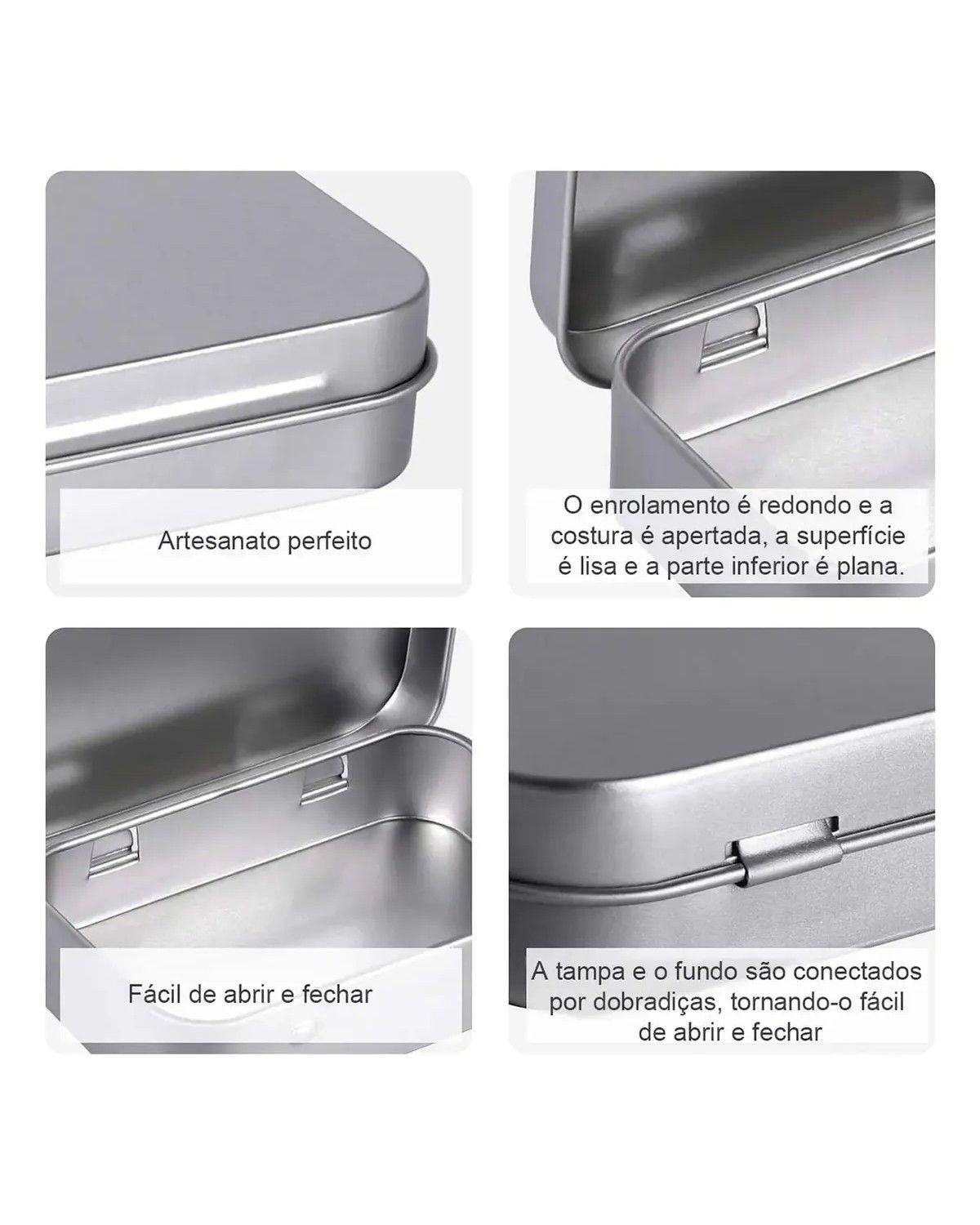12 Caja Organizadora Pequeña De Metal Para Monedas 9.5×6 Cm-2